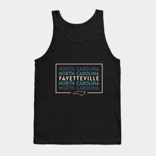 Fayetteville, NC Geometric Repeater Tank Top